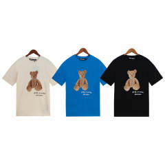 Palm Angels 24SS Bear T-Shirt Blue Black Beige