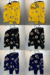 Denim Tears x CPFM Cactus Tears Flower Logo Hoodie Black Yellow Blue