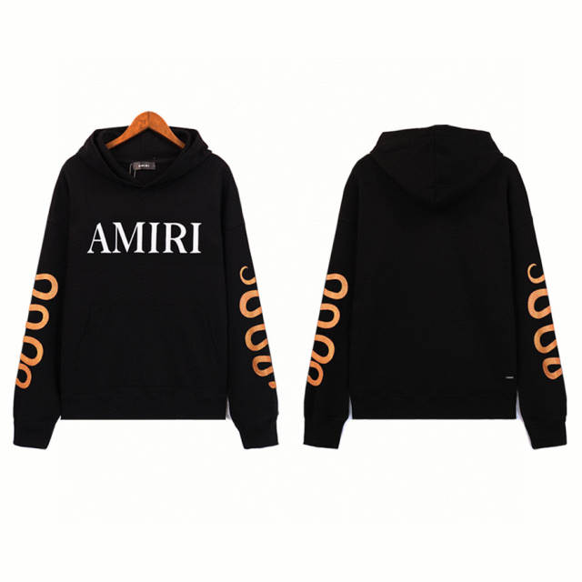 Snake Sleeve Classic Logo Hoodie (White/Black)