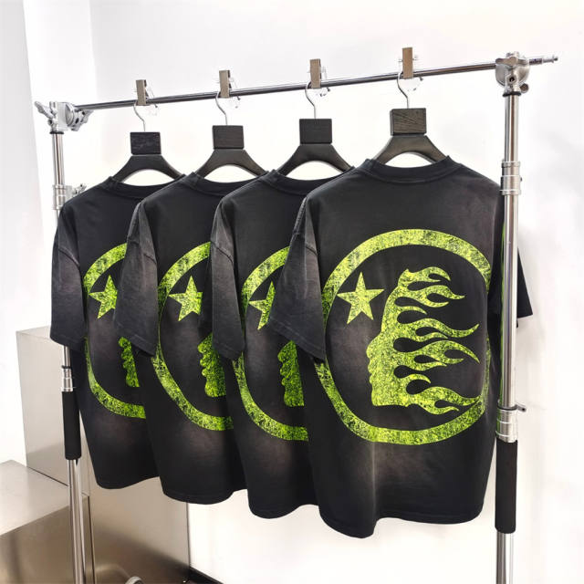 Hellstar 1:1 quality version UFO Attack Print Tee with NFC Tag