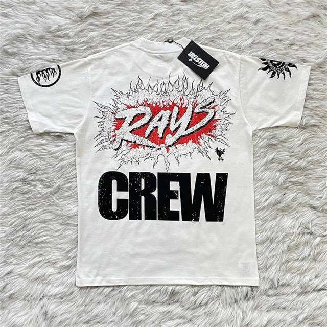 Hellstar Studios Hellstar RAYS CREW Skull T-Shirt Tee White