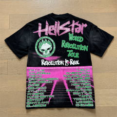 Hellstar Forbidden Man Lettered Slogan Print Tee T-Shirt Black