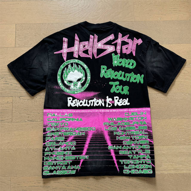 Hellstar Forbidden Man Lettered Slogan Print Tee T-Shirt Black