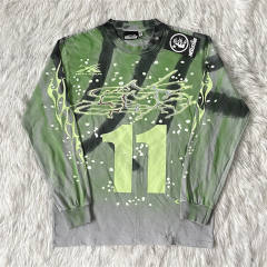 Hellstar Studios Camo Long Sleeve T-Shirt Green