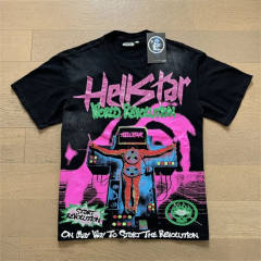 Hellstar Forbidden Man Lettered Slogan Print Tee T-Shirt Black
