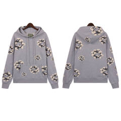 Denim Tears x CPFM Cactus Tears Flower Logo Hoodie Black Yellow Blue