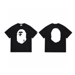Bape A Bathing Big Head Classic Logo T-Shirt Tee Black White