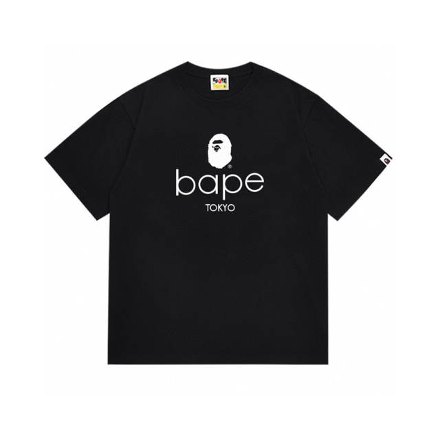 Bape A Bathing Tokyo Classic Logo T-Shirt Tee Black White