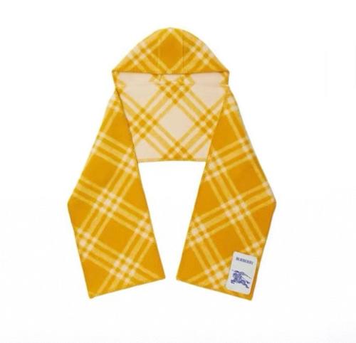 BBR Wool Checked Scarf Yellow