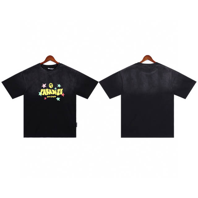 Palm Angels 24SS Paradise T-Shirt Blue Black Beige