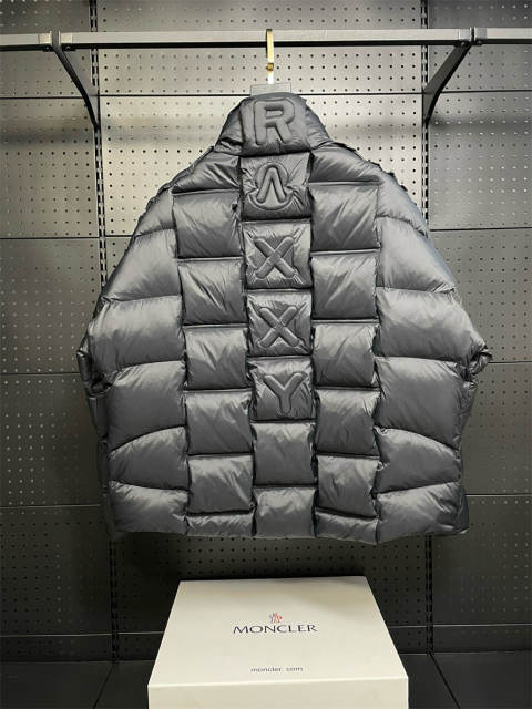Moncler x Christopher Raxxy Down Puffer Jacket Black Beige