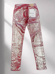 [Best Quality]1:1 PURP*E BRΑND Red Jeans Black