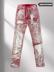 [Best Quality]1:1 PURP*E BRΑND Red Jeans Black