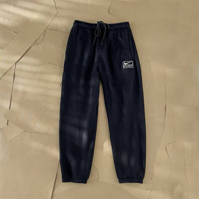 Stussy x Ni** 22SS Sweat Pants Gray Black