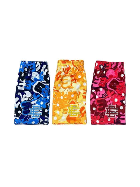 Eric Emanuel 1:1 quality version Hawaii Collection Allover Floral Monogrammed Mesh Beach Shorts 3 colors