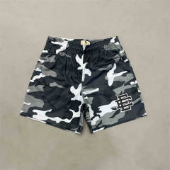 Eric Emanuel 1:1 quality version Black White Gray Camouflage Mesh Shorts