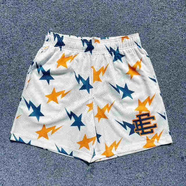 Eric Emanuel 1:1 quality version All-over Lightning Star Logo Print Shorts 6 colors