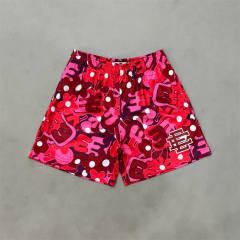 Eric Emanuel 1:1 quality version Hawaii Collection Allover Floral Monogrammed Mesh Beach Shorts 3 colors