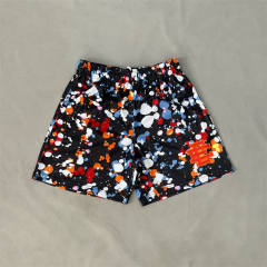 Eric Emanuel 1:1 quality version Beige Trim Blue Logo Print Mesh Shorts