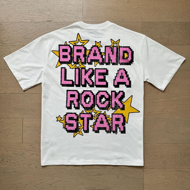 Hellstar Sunglasses Wearing Skull Slogan Print Tee