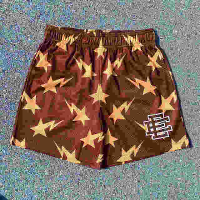 Eric Emanuel 1:1 quality version All-over Lightning Star Logo Print Shorts 6 colors