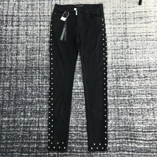 Amir* Black Star Jeans Pants Black