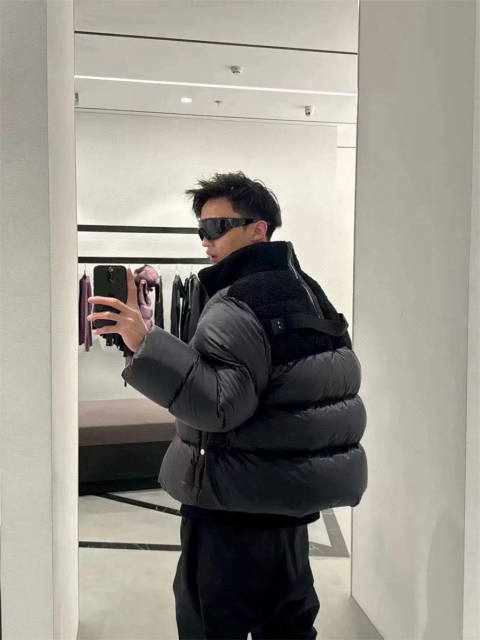 Moncler x R*ck Οwens Down Puffer Jacket Black