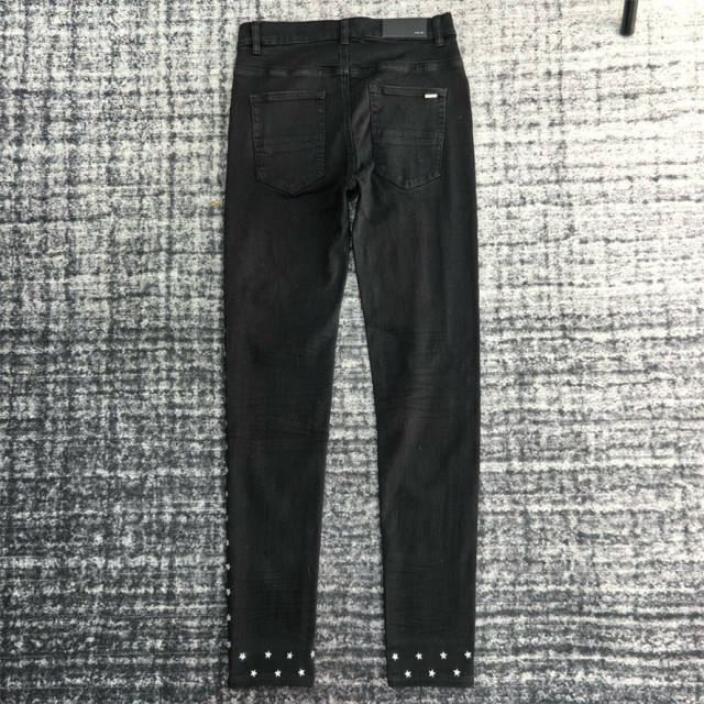 Amir* Black Star Jeans Pants Black