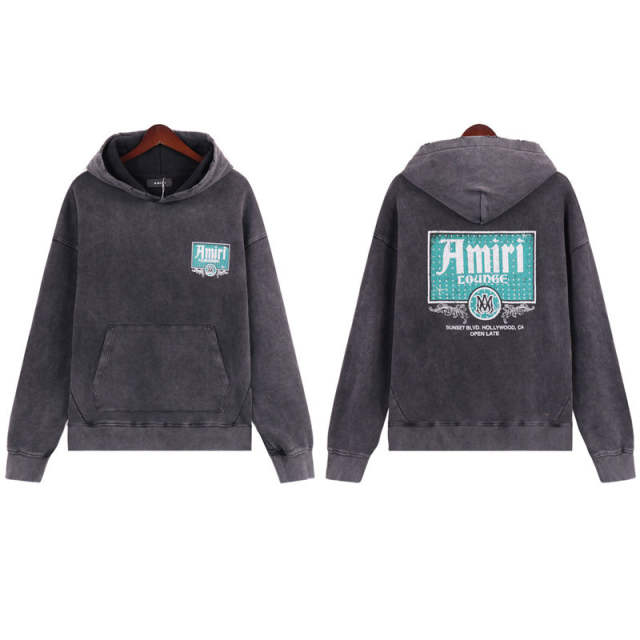 Blue Logo Hoodie (White/Black)