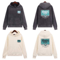 Blue Logo Hoodie (White/Black)