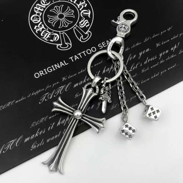 Chrοme Heαrts Keychain