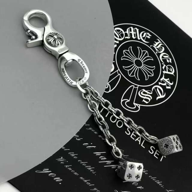 Chrοme Heαrts Keychain