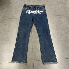 Sp5der Denim Jacket Blue Black