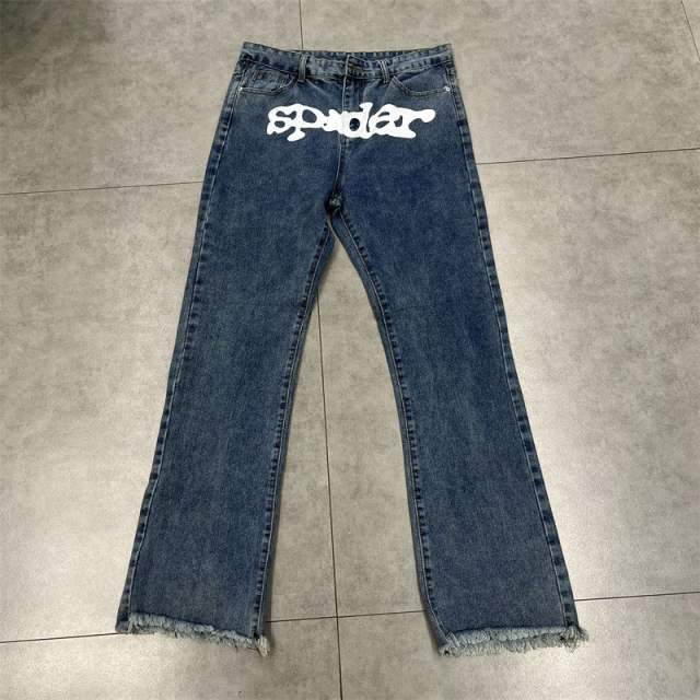 Sp5der Denim Jacket Blue Black
