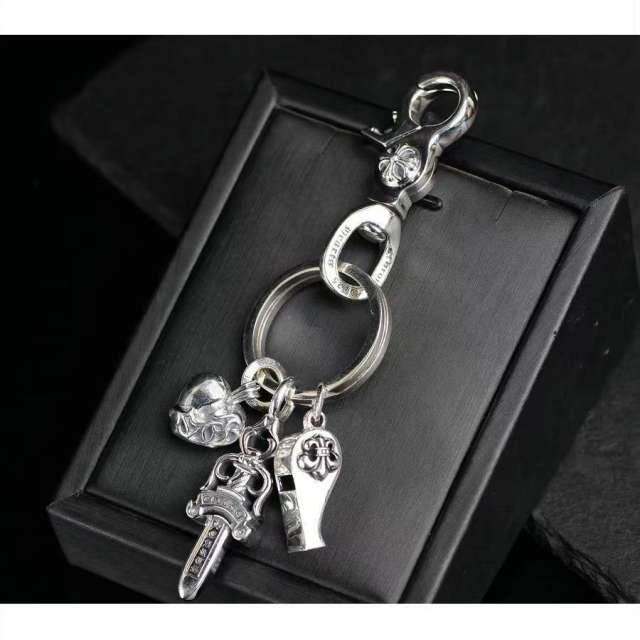 Chrοme Heαrts Keychain