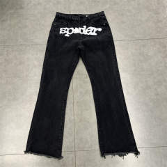 Sp5der Denim Jacket Blue Black