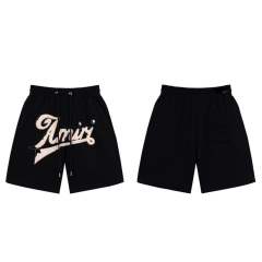 Amir* Embroidery Shorts Black White