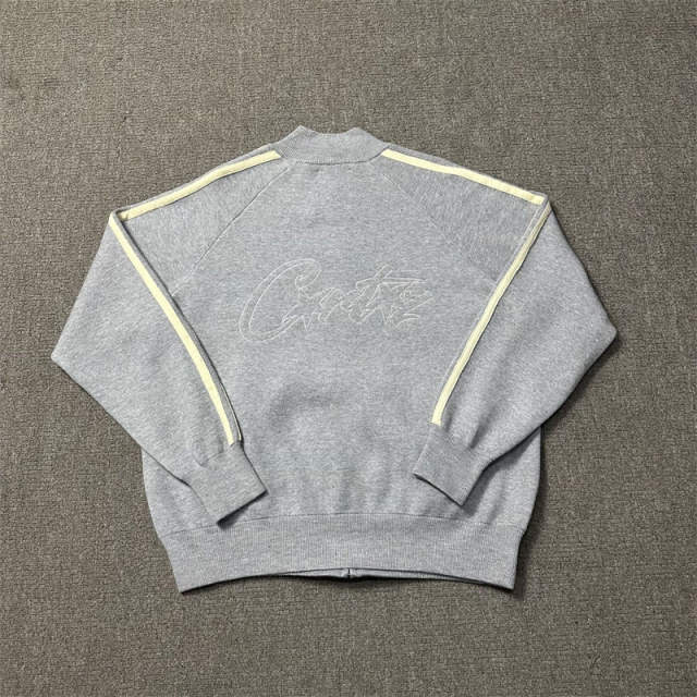 Corteiz Knit Jacket Gray