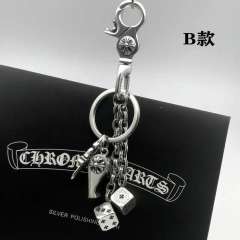 Chrοme Heαrts Keychain