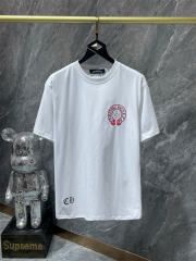 Chr0me Hearts Red Horseshoe Tee T-Shirt Black White