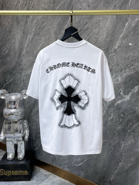 Chr0me Hearts Cross Tee T-Shirt Black White