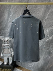 Chr0me Hearts Rheinstone Tee T-Shirt Black White Gray