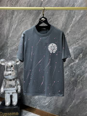 Chr0me Hearts Splatter Ink Tee T-Shirt Black Gray