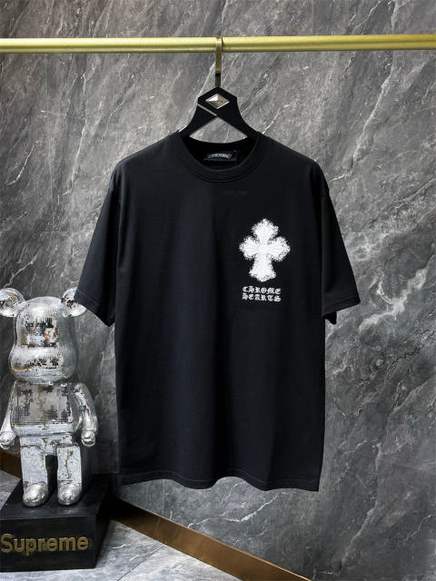 Chr0me Hearts Cross Tee T-Shirt Black White