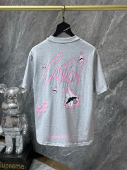 Chr0me Hearts CAUTION Logo Tee T-Shirt Black White Gray