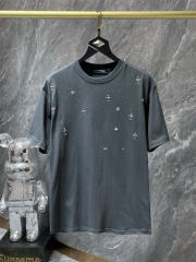 Chr0me Hearts Rheinstone Tee T-Shirt Black White Gray