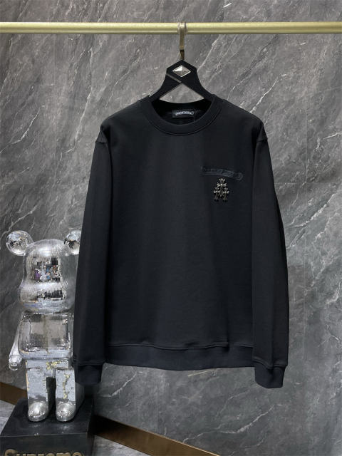 Chr0me Hearts Classic Logo Crewneck Sweatshirt Black White