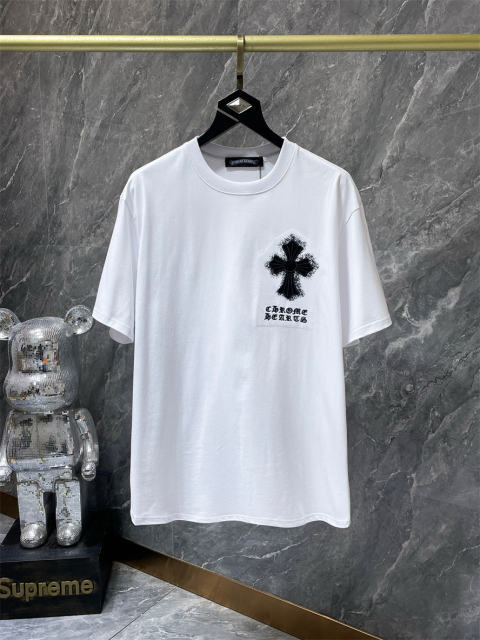 Chr0me Hearts Cross Tee T-Shirt Black White
