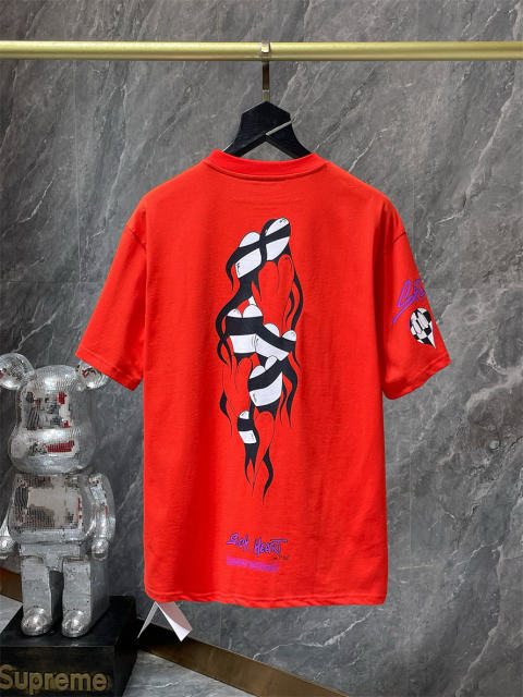 Chr0me Hearts Red Logo Tee T-Shirt Black
