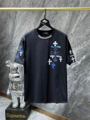 Chr0me Hearts Colorful Cross Tee T-Shirt Black White